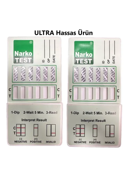 Hassas Panel (Narkotest SENSE) İdrarda Uyuşturucu 12  Spesifik Panel Testi
