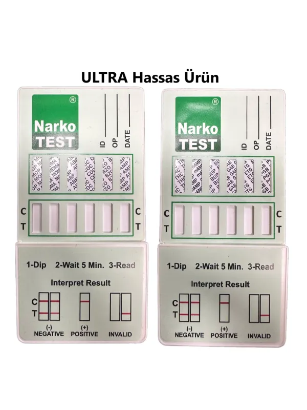 Hassas Panel (Narkotest SENSE) İdrarda Uyuşturucu 12  Spesifik Panel Testi